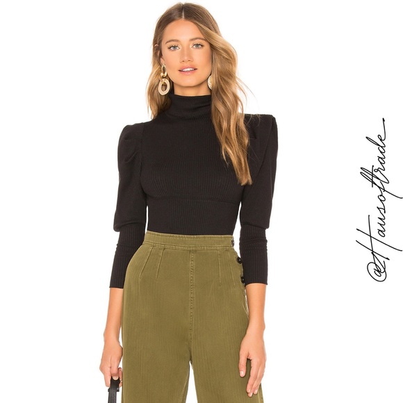 free people lala mock neck top